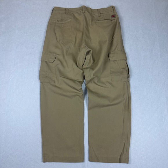 Red Kap Pants Men's 34 Khaki Cargo Work Tan Twill Industrial Outdoors - Picture 2 of 10